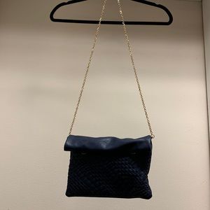 Navy stitched crossbody